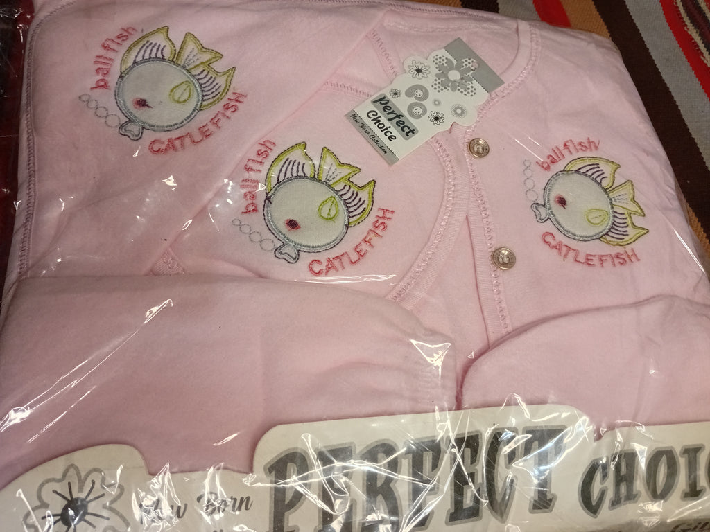 Newborn Baby Gift Set Box 10pcs / Baby Clothes Set - Blue ,pink and grey