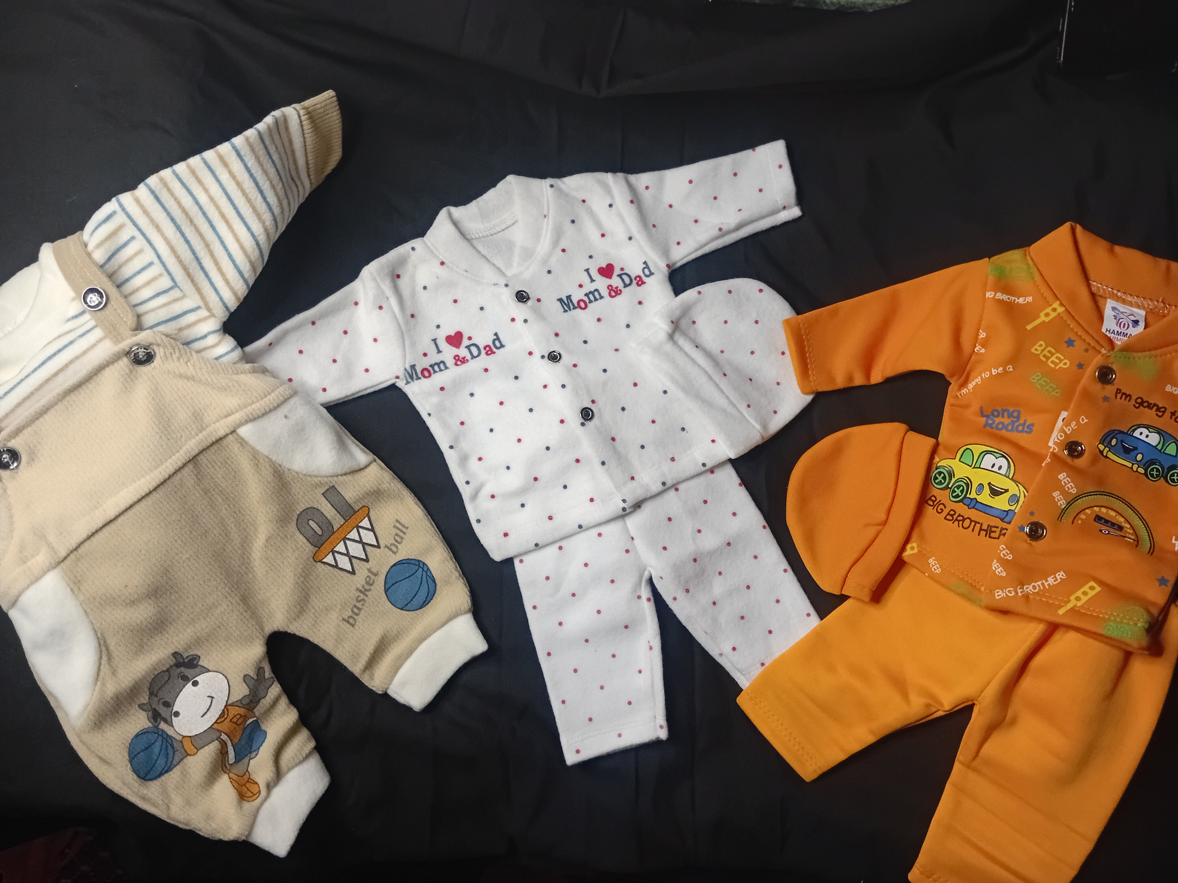Pack of 3 Winter Newborn Suits