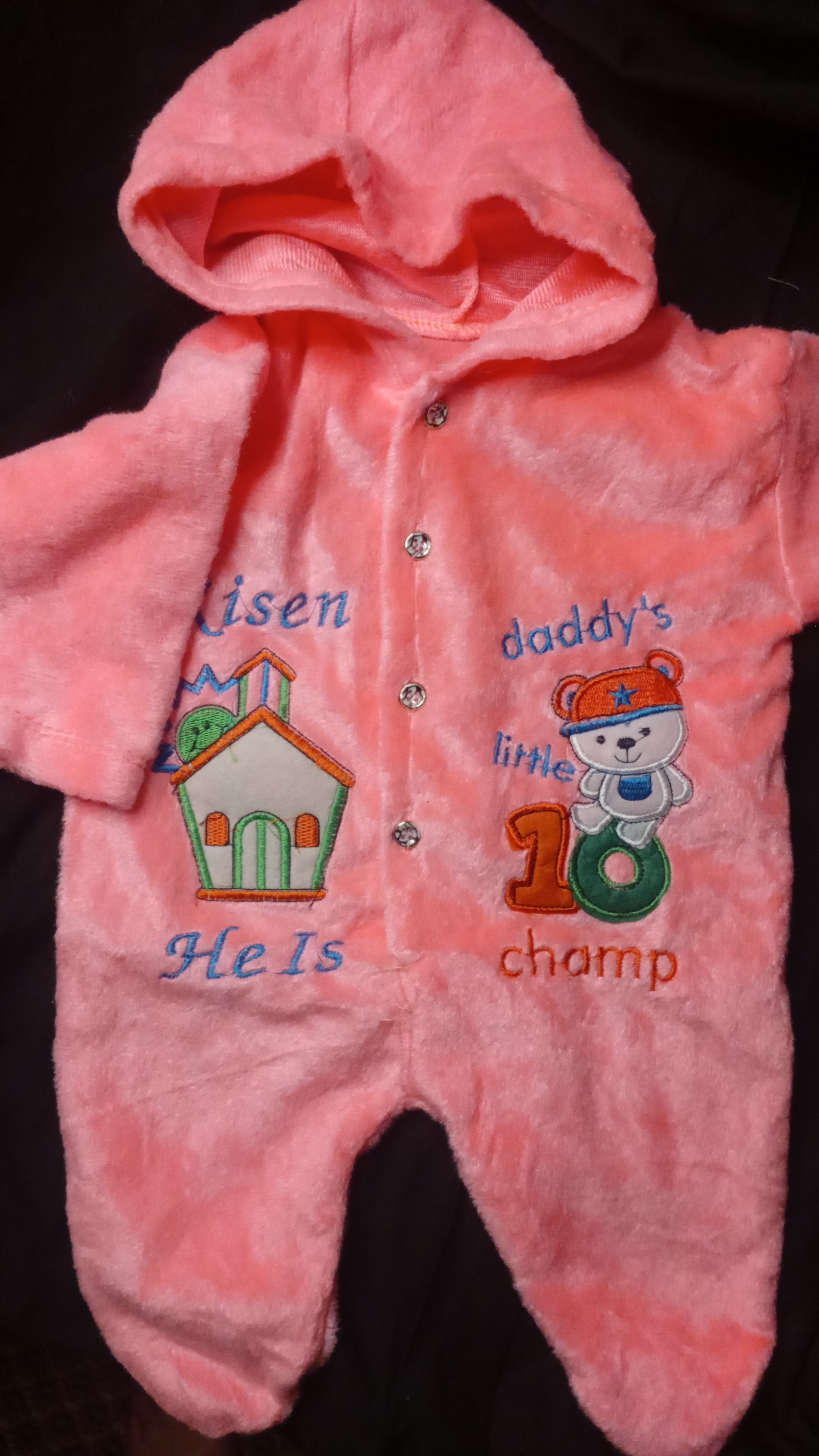 Little Kitten Baby Boy Baby Girl Hooded Winter Romper