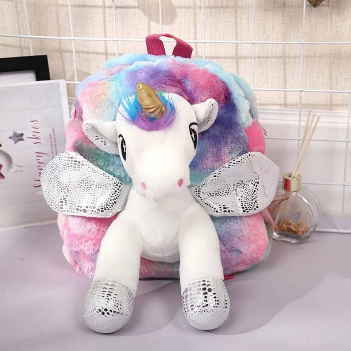 SOFT AND FLUFFY UNICORN BACKPACK For Girls - Unicorn Bag big size