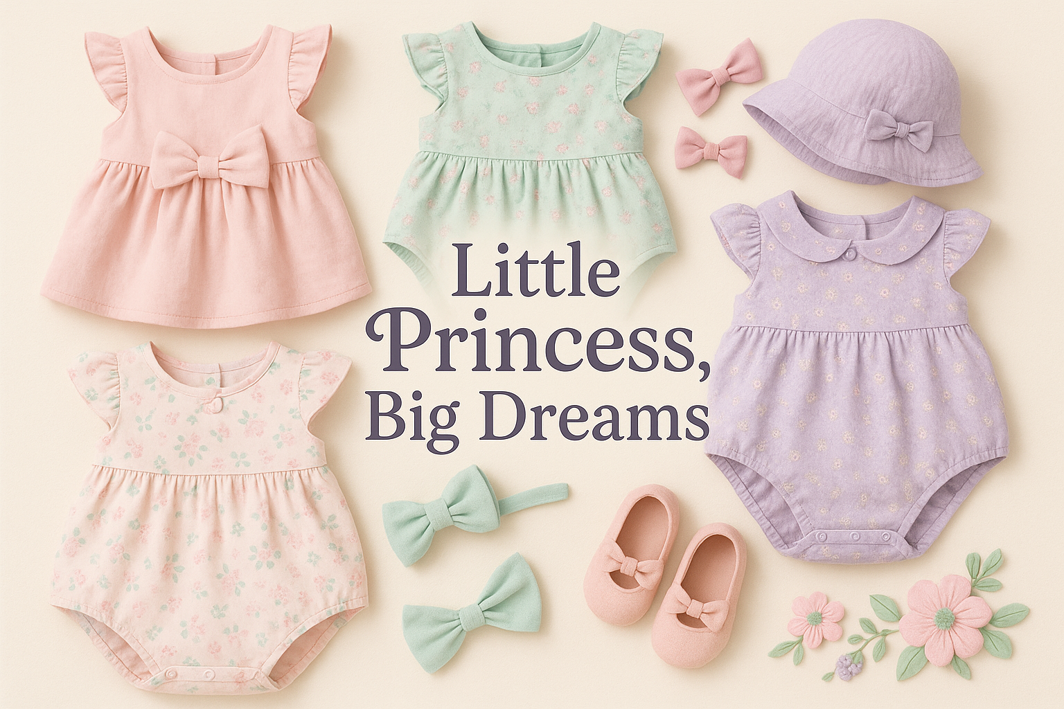 baby girls fashion with attractive tagline