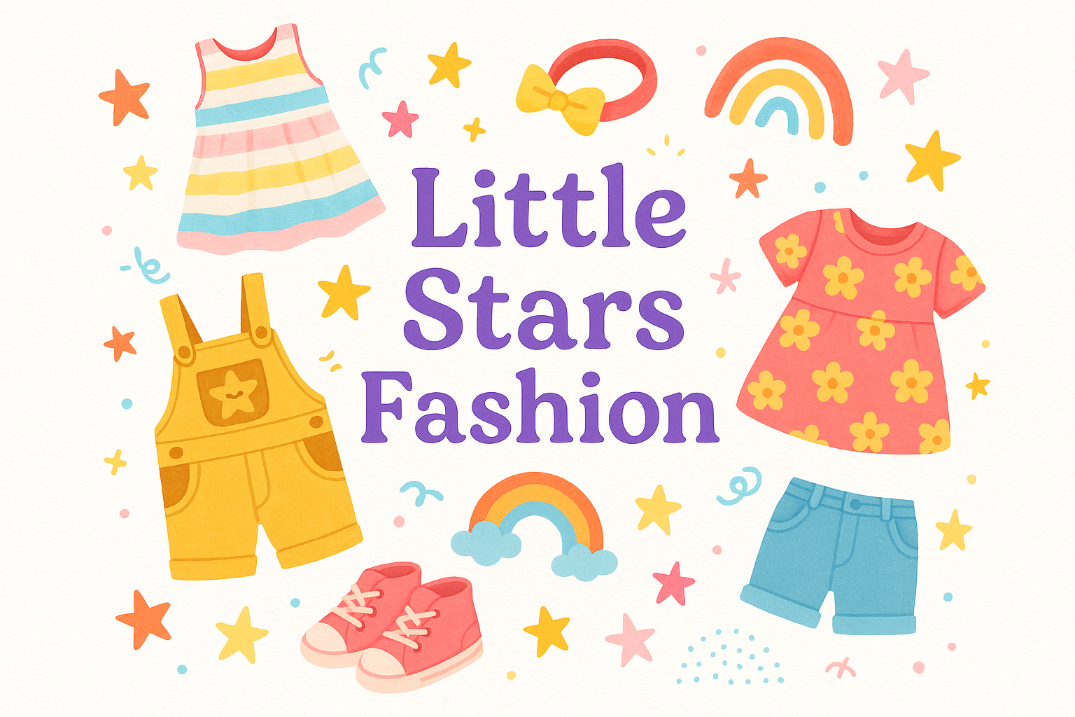 make something special of kids fashion with bautiful text image should be mobile responsive